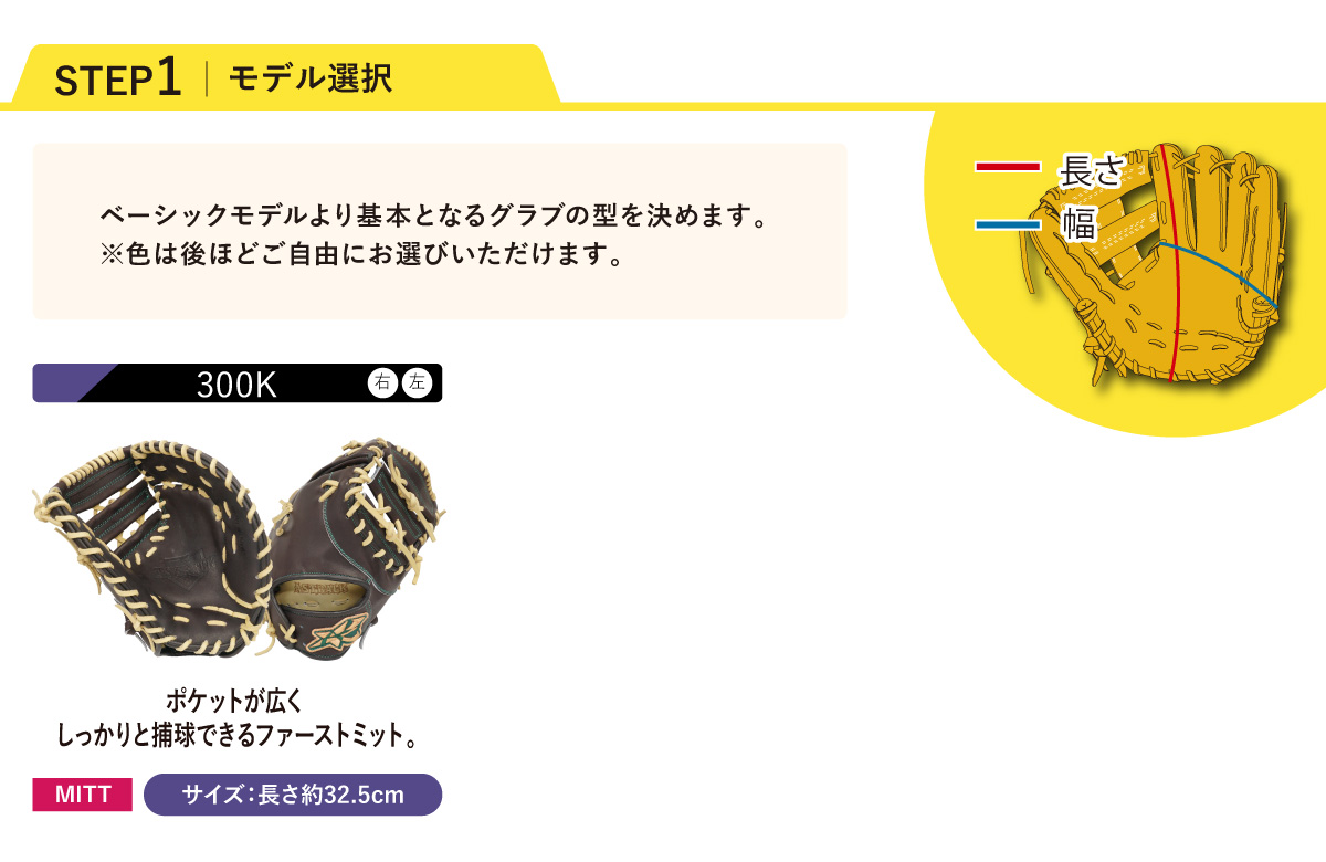 GRANSTAR ファーストミット(硬式用オーダー) 硬式ファーストミット 注文フォーム | ASTRAL☆K